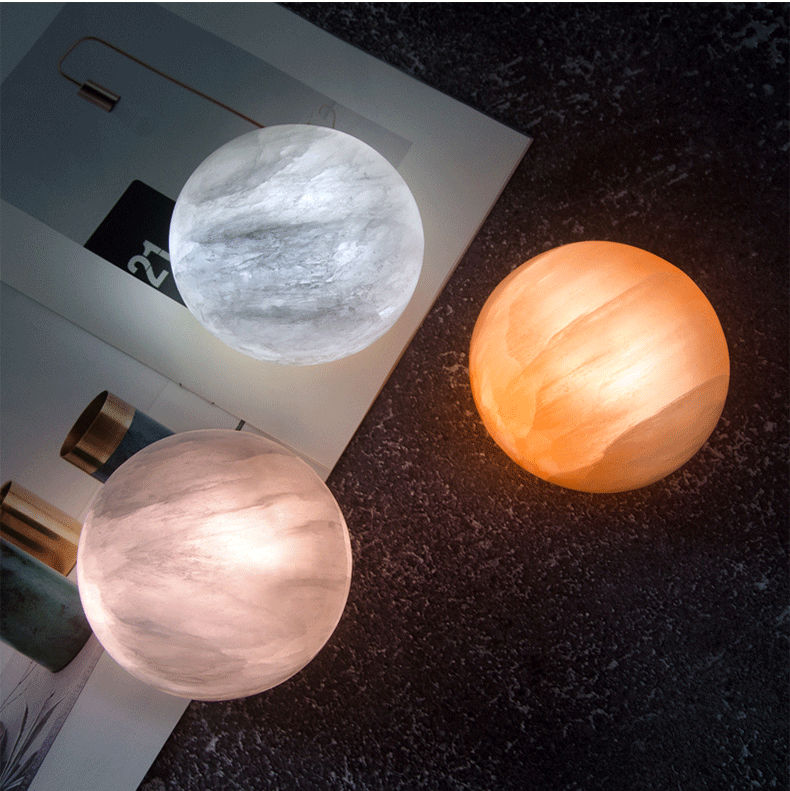 Natural Ore Charging Induction Night Light Bedside Sleep Clap Light Moon Light Bedroom Atmosphere Dumpty Night Light