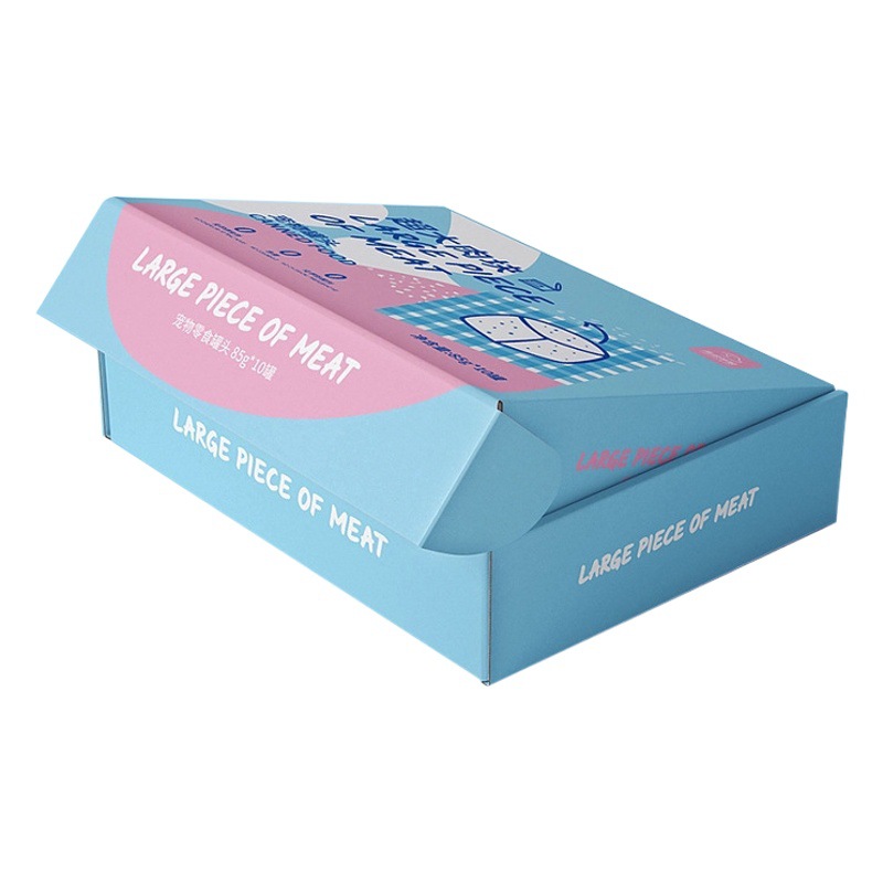 Colorful Clothing Airplane Box Corrugated Paper Jk Han Clothing Underwear Packaging Box with Window Color Printing White Card Pit Color Box Carton