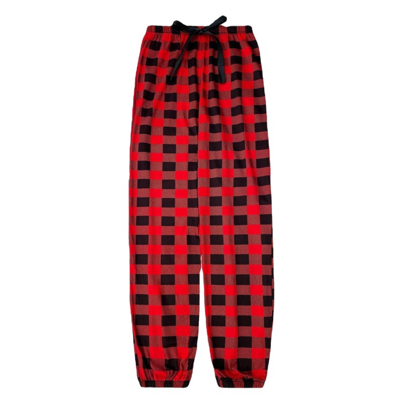 Amazon cross-border foreign trade pajamas Plaid drawstring casual home pants pants Europe and the United States independent station AliExpress generation