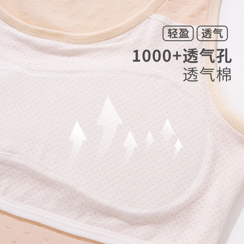 Picture of Carefully Selected Small Vest Female Students Development Period 7-12 Years Old Girls Intimates Junior High School Girls Ice Silk Suspender Bra Summer