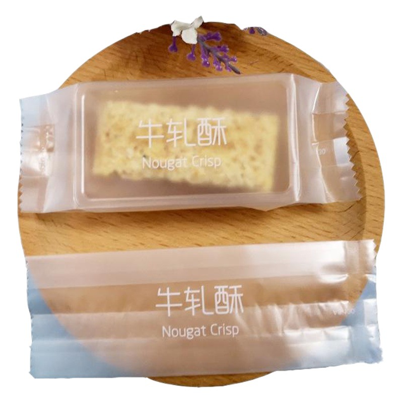 50 pieces of frosted cow crisp packaging bag square crisp cow crisp biscuit layer by layer packaging pineapple crisp machine-sealed bag