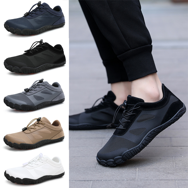 Cross-border New Outdoor Five-finger Hiking Shoes Breathable Hiking Shoes Men's Off-road Rock Climbing Running Tracing Shoes Casual Shoes