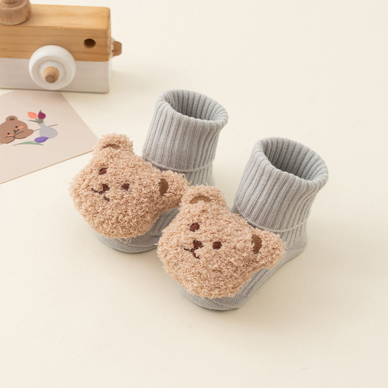 Picture of 24 baby spring and autumn a cotton tube dispensing non-slip floor socks baby socks cartoon toddler socks wholesale