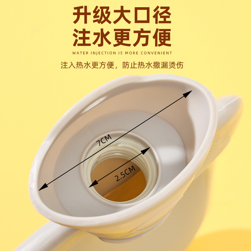 Picture of Winter new water injection hot water bag thickened hot compress cartoon hand warmer plush set cute explosion-proof warm water bag wholesale
