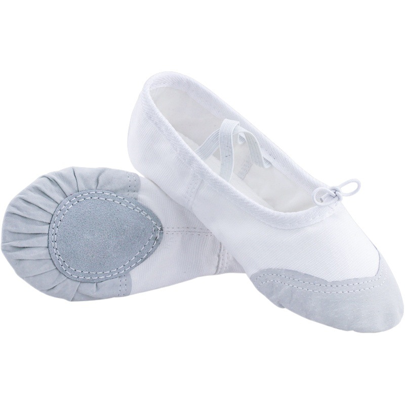 Children's Dance Shoes Lace-up Free Women's White Soft Sole Practice Shoes Girls' Bag Boys Ballet Chinese Dance Dancing Shoes