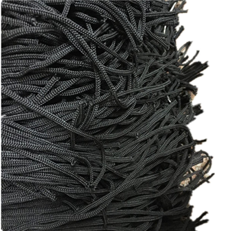 Picture of Origin supply polypropylene rope manufacturers directly supply environmental protection pp rope needle through 4mm black white color tent wind rope