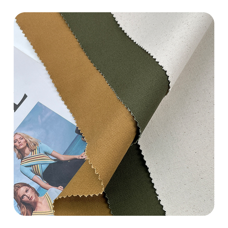 Picture of Cotton Bead Canvas Wash Fade Overalls Fabric Heavy 310g Wash Retro Autumn and Winter Cotton Jacket Coat Fabric