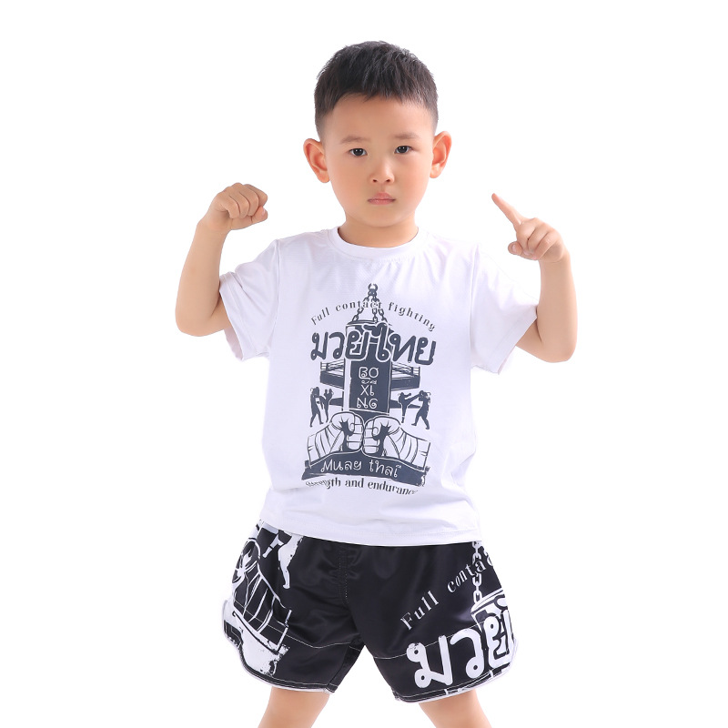 Picture of Children's Boxing Pants Kids Martial Arts Clothing Training Clothing Uc Fighting Clothing Muay Thai Shorts Are Soft, Breathable and Bright