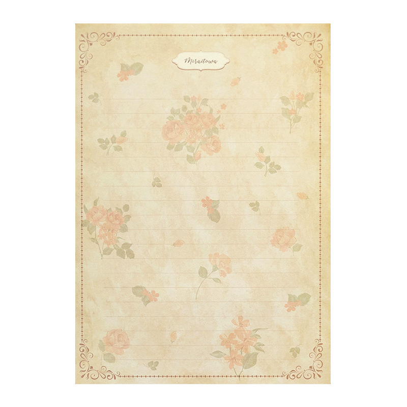 Picture of Vintage Special Paper Letter Paper Envelope Set Love Artistic Handwritten Love Letter for Boyfriend and Girlfriend Romantic Simple Letterhead