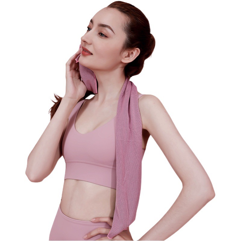 Sports towel sweat-wiping running ice towel female yoga ice towel sweat-wiping female Portable Ice Silk training Sports ice towel