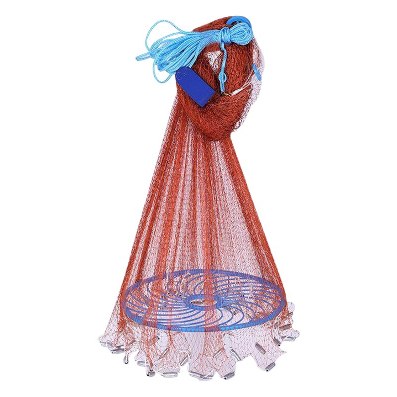 Frisbee type hand throwing net American throwing net tire line monofilament line hand throwing net easy throwing net fishing net wholesale