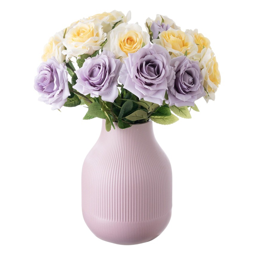 Mida Rose Plant Bonsai Artificial Flower Wedding Decoration Ins Style Artificial Wholesale Rose Mw69911