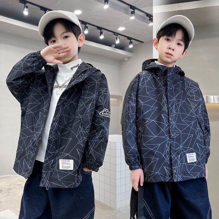 Picture of 2023 children's clothing Boys' new spring and autumn children's jacket middle and big children's autumn boys' trench coat jacket