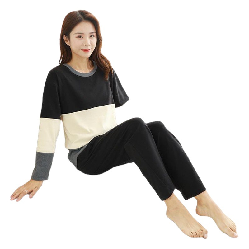 670 Pajamas Colorful Flat Velvet Home Clothes 675+136 Double-Sided Brushed Warm Fashion Casual Nightgown