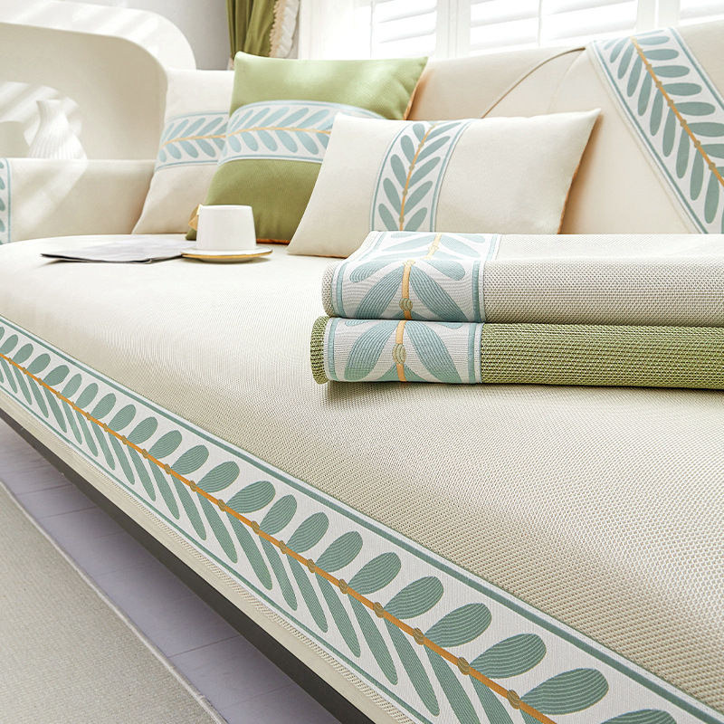 Picture of Ice Silk Sofa Cushion Summer Mat Cushion Non-Slip Leather Sofa Cover New 2025 Cold Cooling Mat Cover Cloth Towel