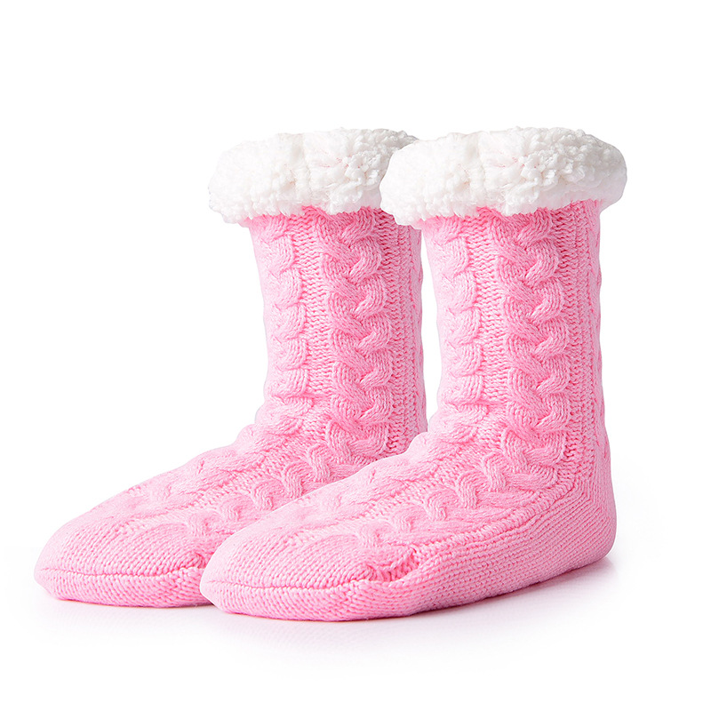 Picture of Floor Socks winter plus velvet padded warm month Slipper Socks slippers adult home Socks