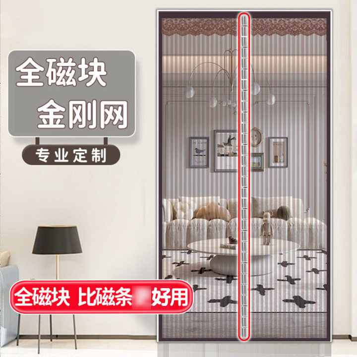 Picture of Magnetic Mosquito Net Door Curtain with Full Magnetic Closure, No-Drill Installation, Wholesale from Manufacturer, Mosquito-Proof Magic Tool