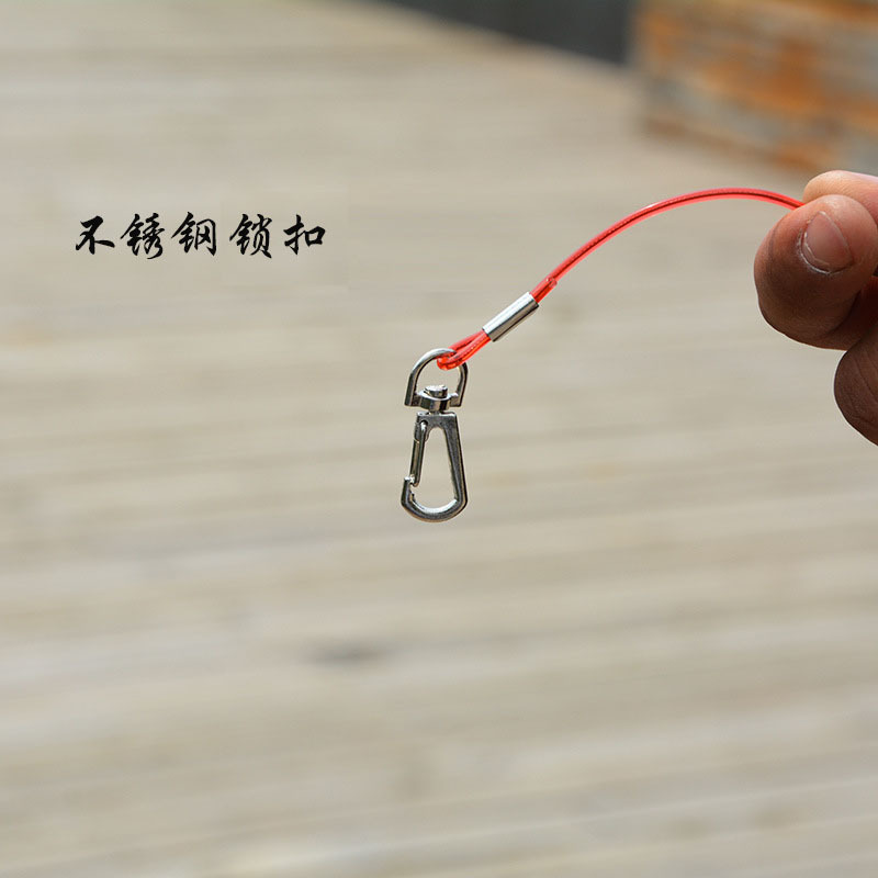 Picture of Fishing Rod Steel Wire Mishap Rope Spring Rope Rubber-covered Rod Rope Fishing Luya Steel Wire Mishap Rope Fish Rope Small Accessories