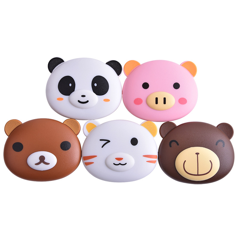 Picture of Animal Series Contact Lens Case Contact Lens Companion Box Cartoon Shape Contact Lens Nursing Box Portable