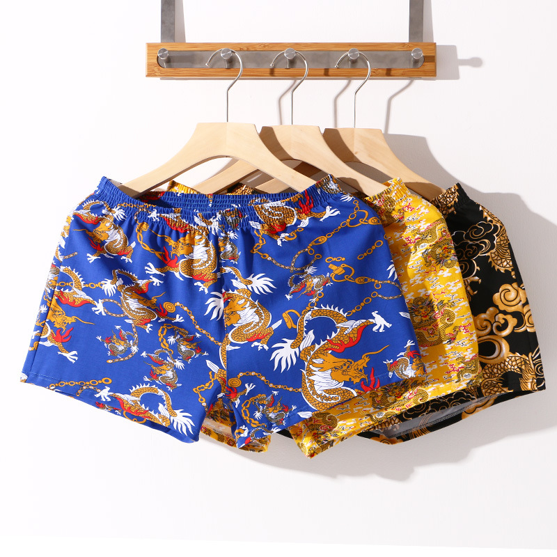 Picture of Loose Breathable Arrow Pants Cotton Men's Large Size Underwear Wholesale Home Youth Sleeping Shorts Simple Boxers