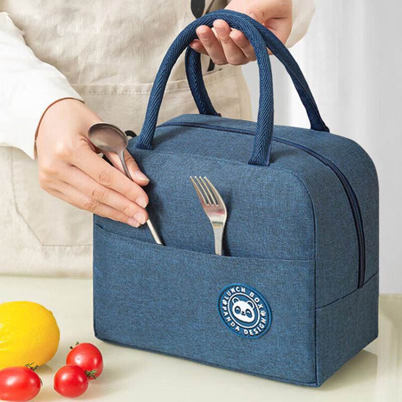 Picture of Insulated Lunch Box Bag Bento Handbag for Students with Meals Waterproof and Oil-proof Meal Bag for Office workers Thickened Aluminum Foil Bag