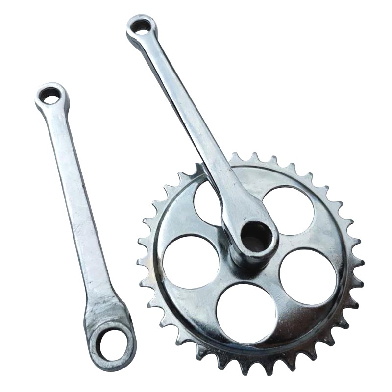 Ordinary Bicycle Wheel 26/24 square hole cold forging 32 tooth plated bicycle wheel crank riding accessories