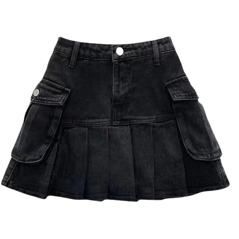 American Style Hot Girl Skirt Women's Summer Sweet Hot Girl Pleated Skirt 2025 New Design High Waist A- line Short Skirt