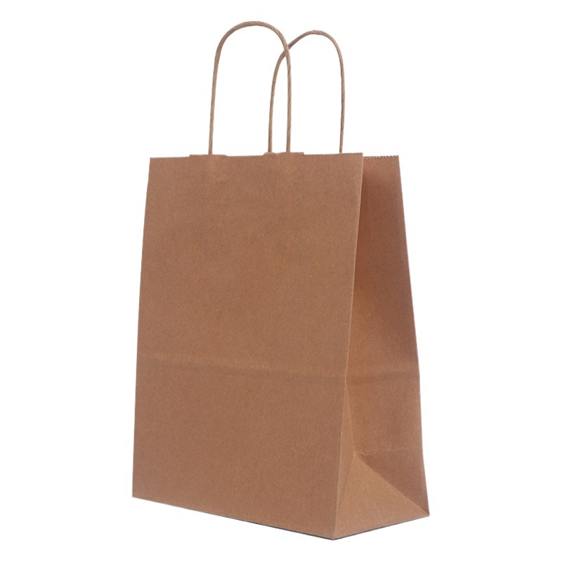 Kraft paper bag portable take-out bag wholesale paper bag catering bag clothing gift paper bag custom