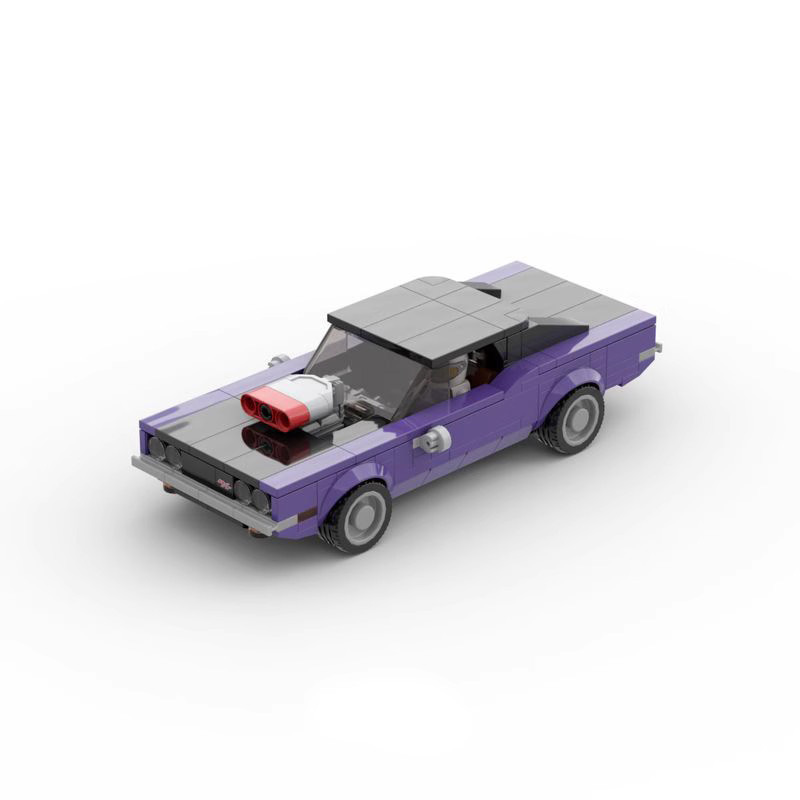 Picture of MOC Building Blocks Assembled Building Blocks Creative speed 8 Car Series 1970 Dodge Challenger Compatible with Lego Sports Car