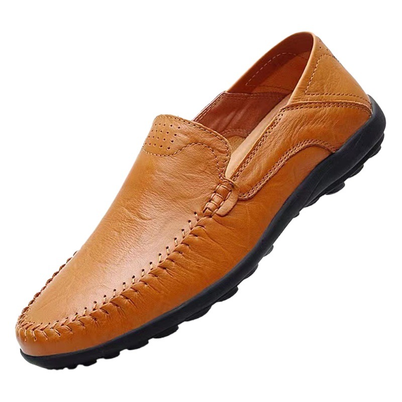 Picture of Business Casual Men's Shoes 2025 Autum New British Breathable Pu Shoes Korean Style Trendy Youth Shoes Bean Shoes Lazy Shoes