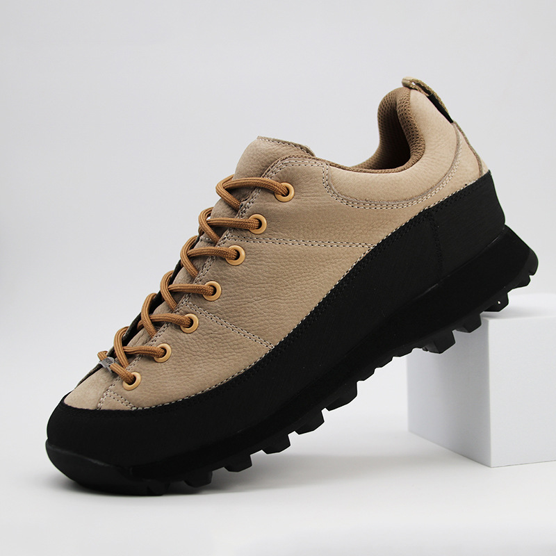 Monaco Low-top Hiking Shoes Outdoor Camping Shoes Waterproof Anti-collision Hiking Shoes Comfortable Platform Sports Casual Shoes for Men
