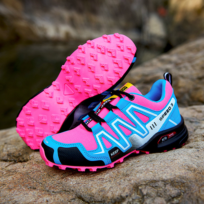 2025 Cross-Border Foreign Trade Outdoor Women's Shoes Cycling Off-Road Women's Shoes Travel Hiking Shoes Hiking Shoes Breathable Large Size Women's Shoes