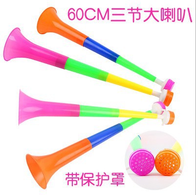 60cm Extra Large Three-Section Telescopic Horn Sports Meeting Props Kidsren's Toys Cheering Fan Horn Can Be Wholesale