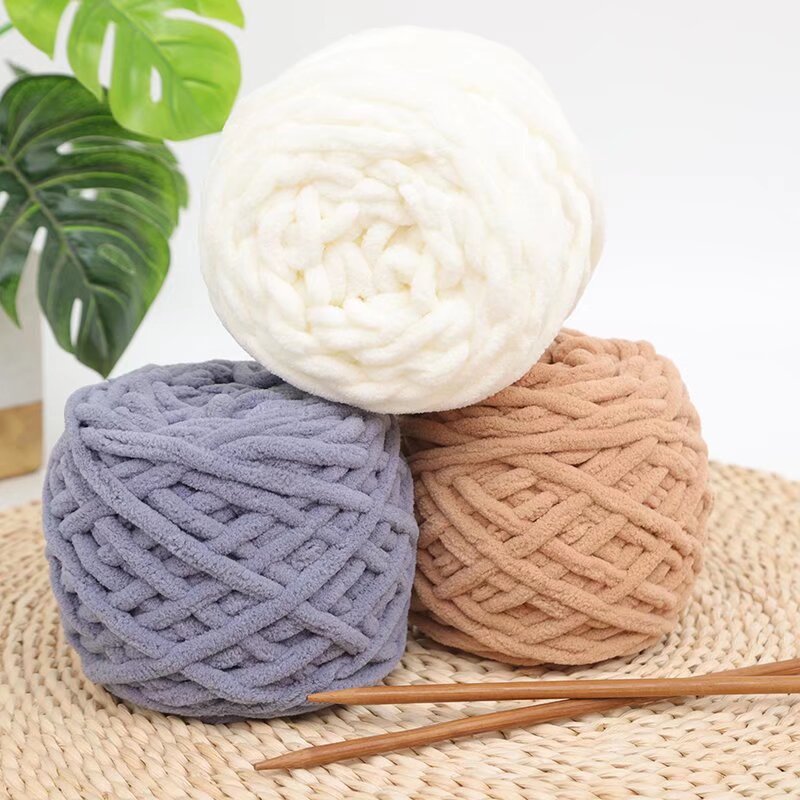 Thick Ice Line Chenille Baby Line Thick Wool Hand Wool Scarf Line Slippers Line Hand diy Stick Line Wholesale