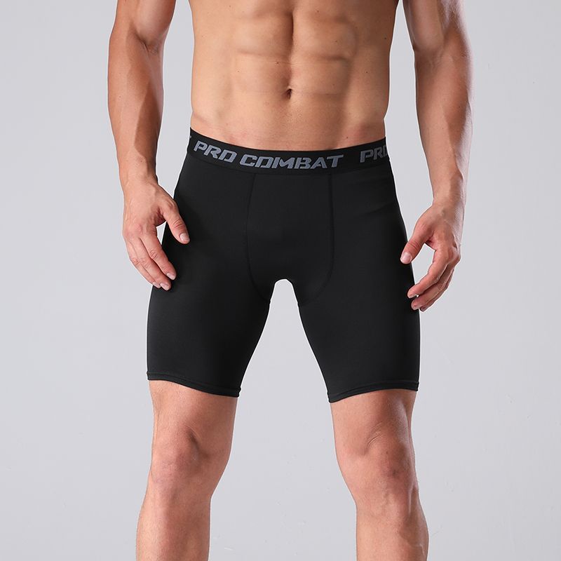 Picture of Tight Sports Fitness Pants Men's Swimming Trunks Anti-Exposure Boxer Anti-Embarrassment Men's and Women's High-Elastic Three-Point Leggings