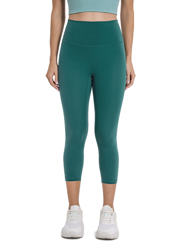 Picture of Spring and summer double-sided sanding naked feeling new no embarrassment line yoga pants running sports fitness cropped pants DL065