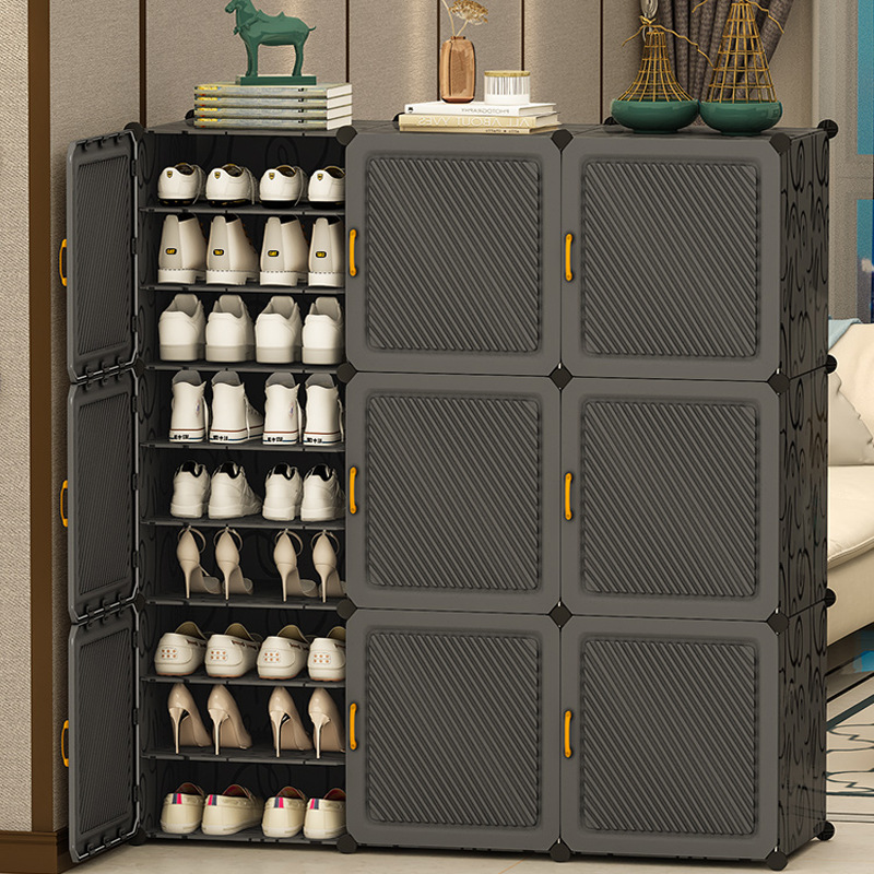 Shoe Rack New 2025 Bedroom Household Door Shoe Rack Thickened Dustproof Storage Simple Doorway Small Shoe Cabinet