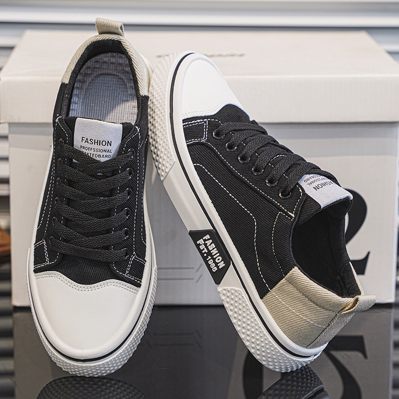 Men's 2025 Summer New Breathable All-match Skate Shoes Men's Soft-soled Casual Sports Trendy Fashion Canvas Shoes