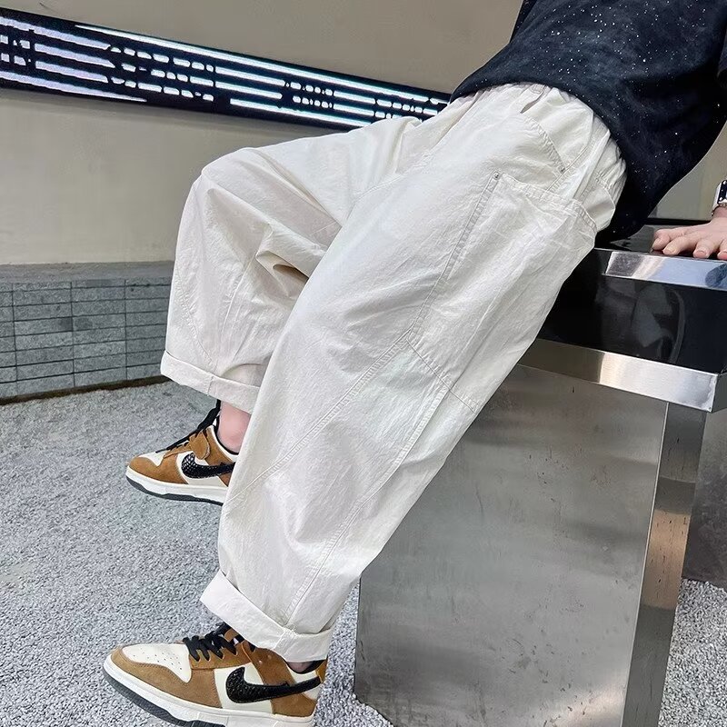 Boys' Summer Pants 2025 Children's Everyday Versatile Anti-Mosquito Pants Summer Thin Long Pants for Older Children Casual Pants Trendy