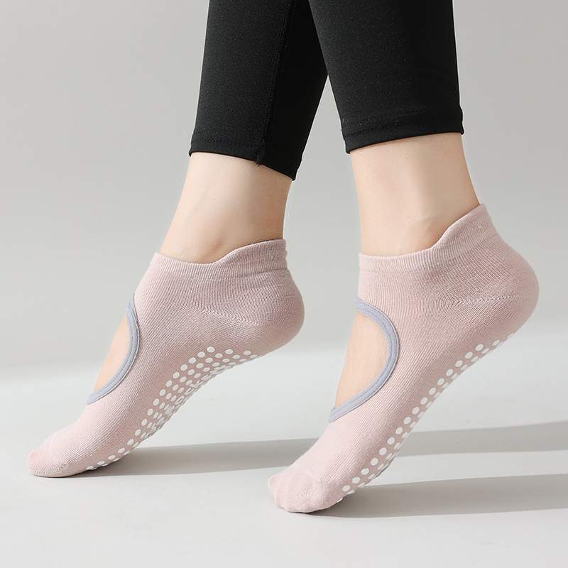 Picture of Yoga socks women's professional non-slip socks indoor floor socks Sports Fitness Pilates socks silicone particle non-slip