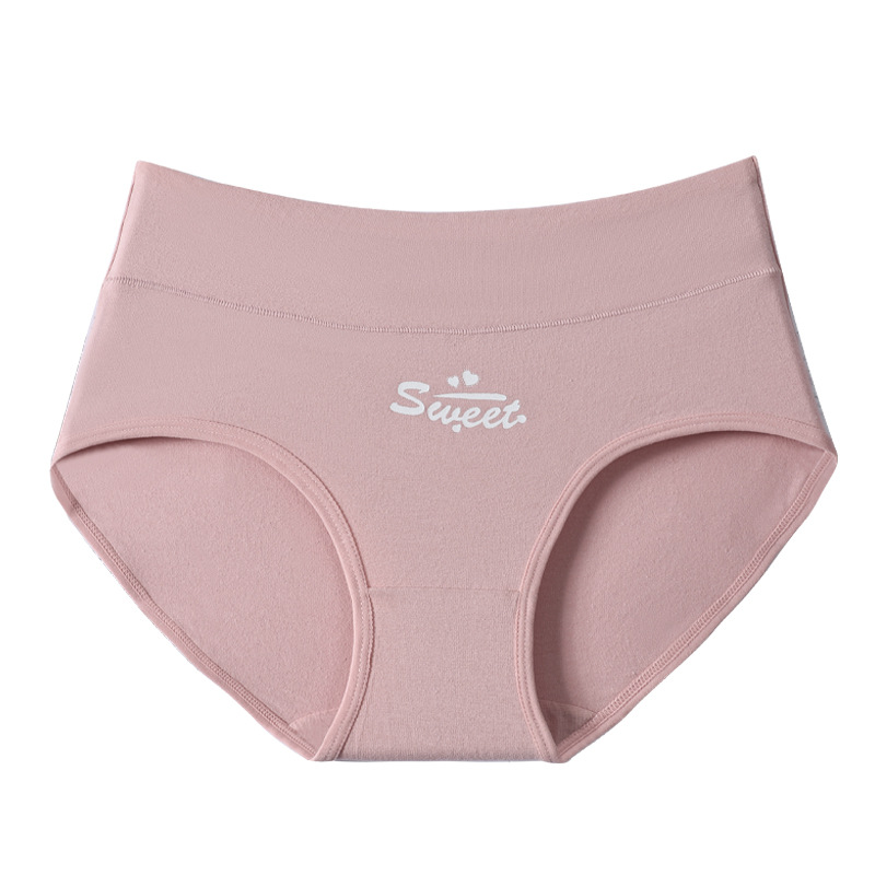 Picture of Japanese Style Women's Pure Cotton Printed Large Size 7A Seamless Antibacterial Tummy Control Cute Girl Triangle Student Panties