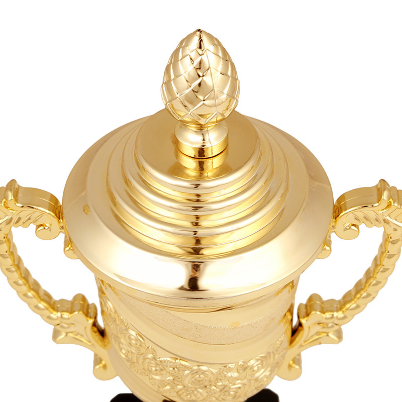 Picture of Sailing rose plastic trophy sports football basketball competition training supplies electroplating small trophy with lid