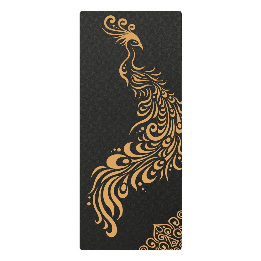 Nagudi Silent Thickeneded and Widened Women's Non-Slip Home Dance Yoga Fitness Skipping Rope Tpe Yoga Mat