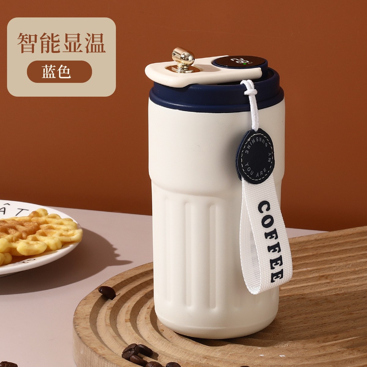 Picture of Intelligent Display Temperature Coffee Cup 316 Stainless Steel Car Vacuum Thermos Cup High Color Value Portable Water Cup for Male and Female Students