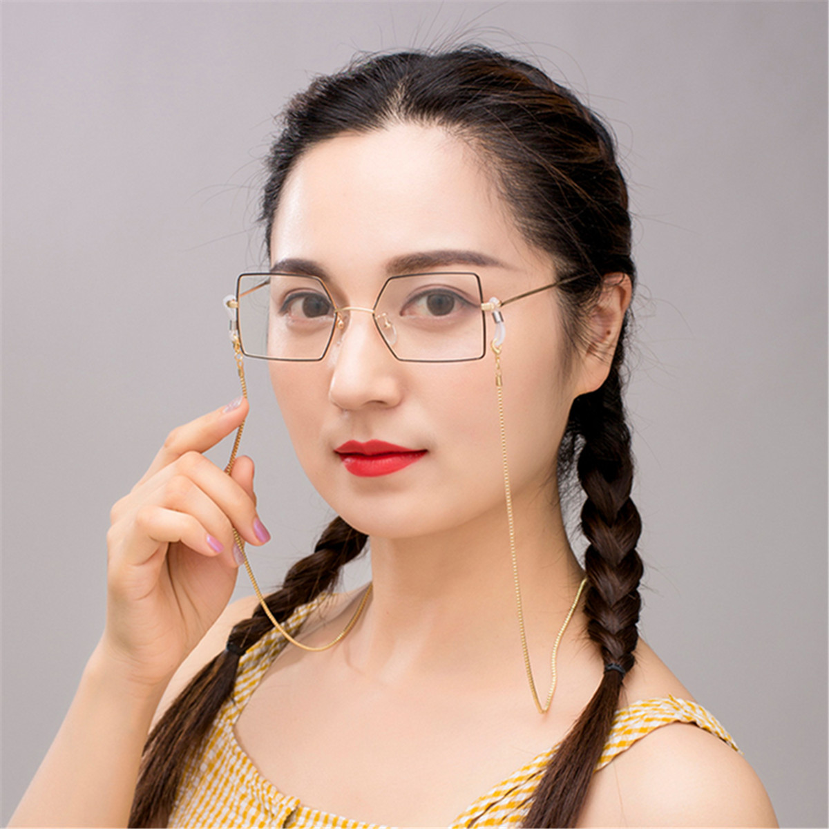 Picture of Sunglasses Accessories Hanging Chain Metal Presbyographic Sunglasses Glasses Chain Lanyard Glasses Rope Chain Venetian Glasses Chain
