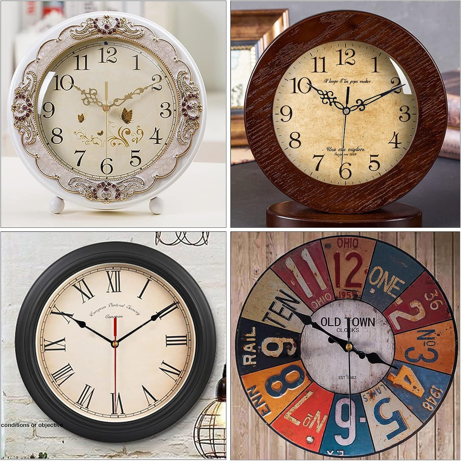 Picture of Cross-border hot selling DIY clock movement mute wall clock accessories clock Wall watch core mechanism 2 Movement +5 sets of clock needle