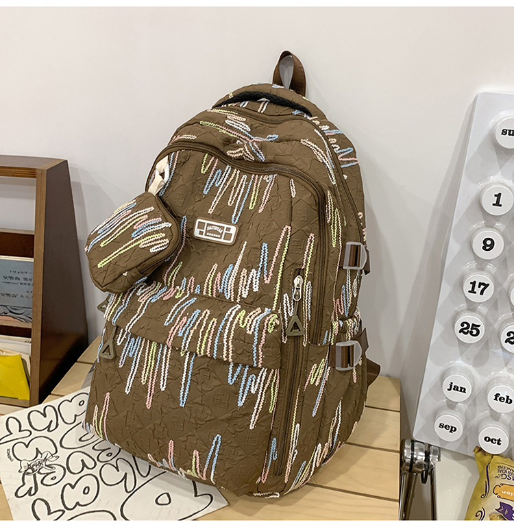 Picture of New Arrival Multi-functional Backpack Korean Style Mori Style Schoolbag for Female Students Outdoor Casual All-match Lightweight Large Capacity Backpack