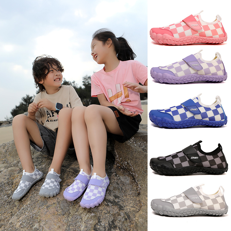 Children's Outdoor River Tracing Shoes, Girls' Non-Slip Beach Shoes, Boys' Camping Wading Shoes, Quick-Drying Breathable Swimming Five-Finger Shoes