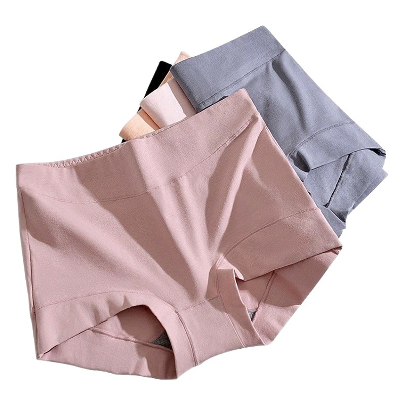 100kg Plus Size Pure Cotton Large Size Underwear Women's Graphene Crotch Antibacterial Tummy Control Slimming Look Women's Cotton Underwear Wholesale