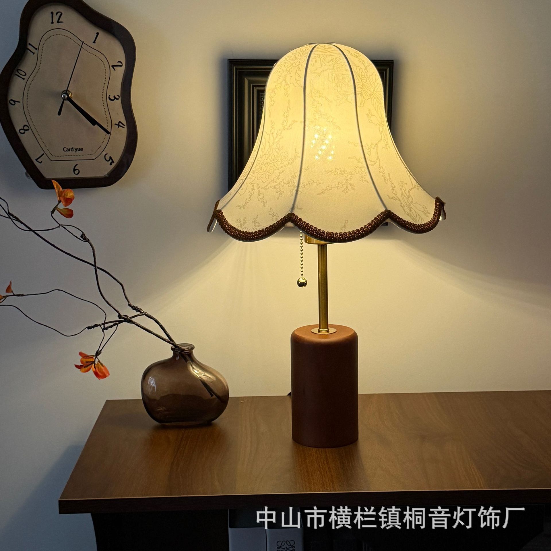 Modern Chinese Style Desk Lamp, Bedroom Headlamp, American Minimalist Vintage Bride Wedding Gift, Romantic Wedding Room Eternal Lamp